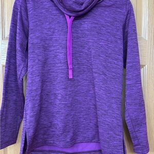 Columbia Cowl Neck Long Sleeve Top-Heathered Purple-like the last picture. XS